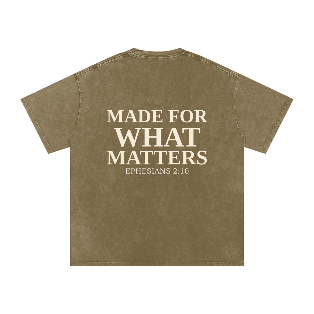 Made For What Matters Snow Washed Oversized Cotton T-Shirt