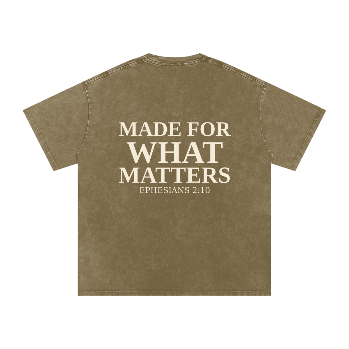 Made For What Matters Snow Washed Oversized Cotton T-Shirt
