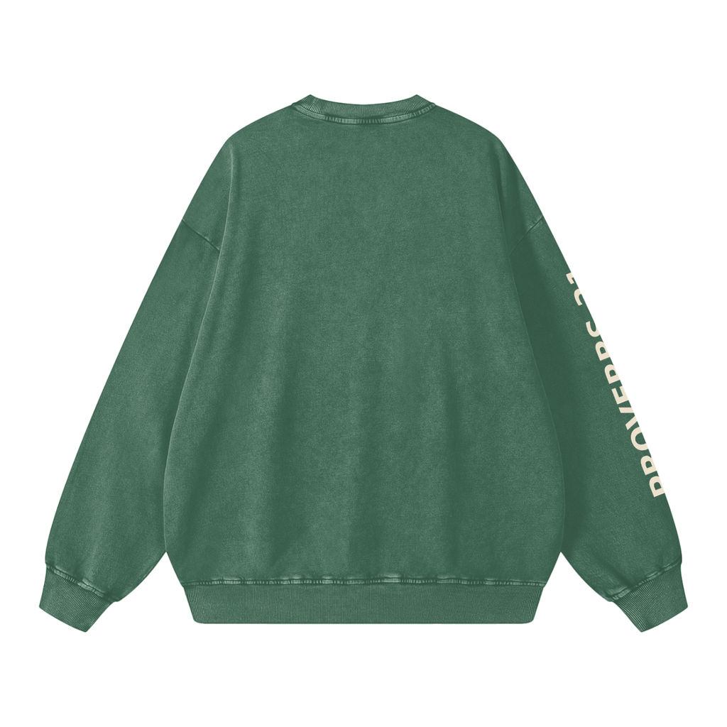 Proverbs 31 Snow Washed Oversized Crewneck