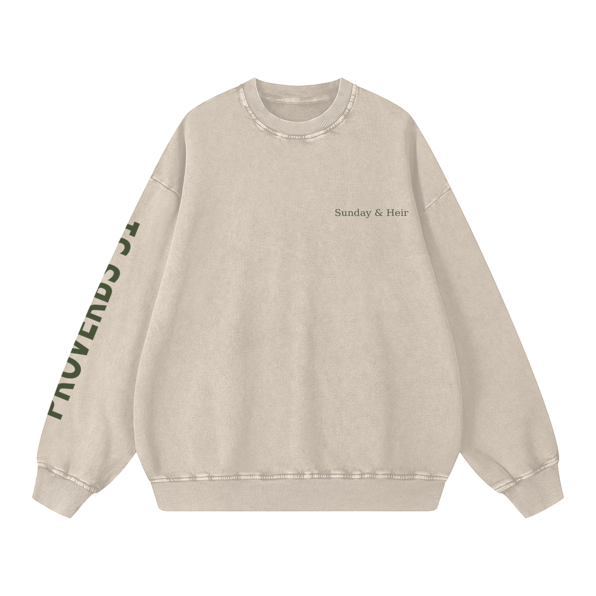 Proverbs 31 Snow Washed Oversized Crewneck