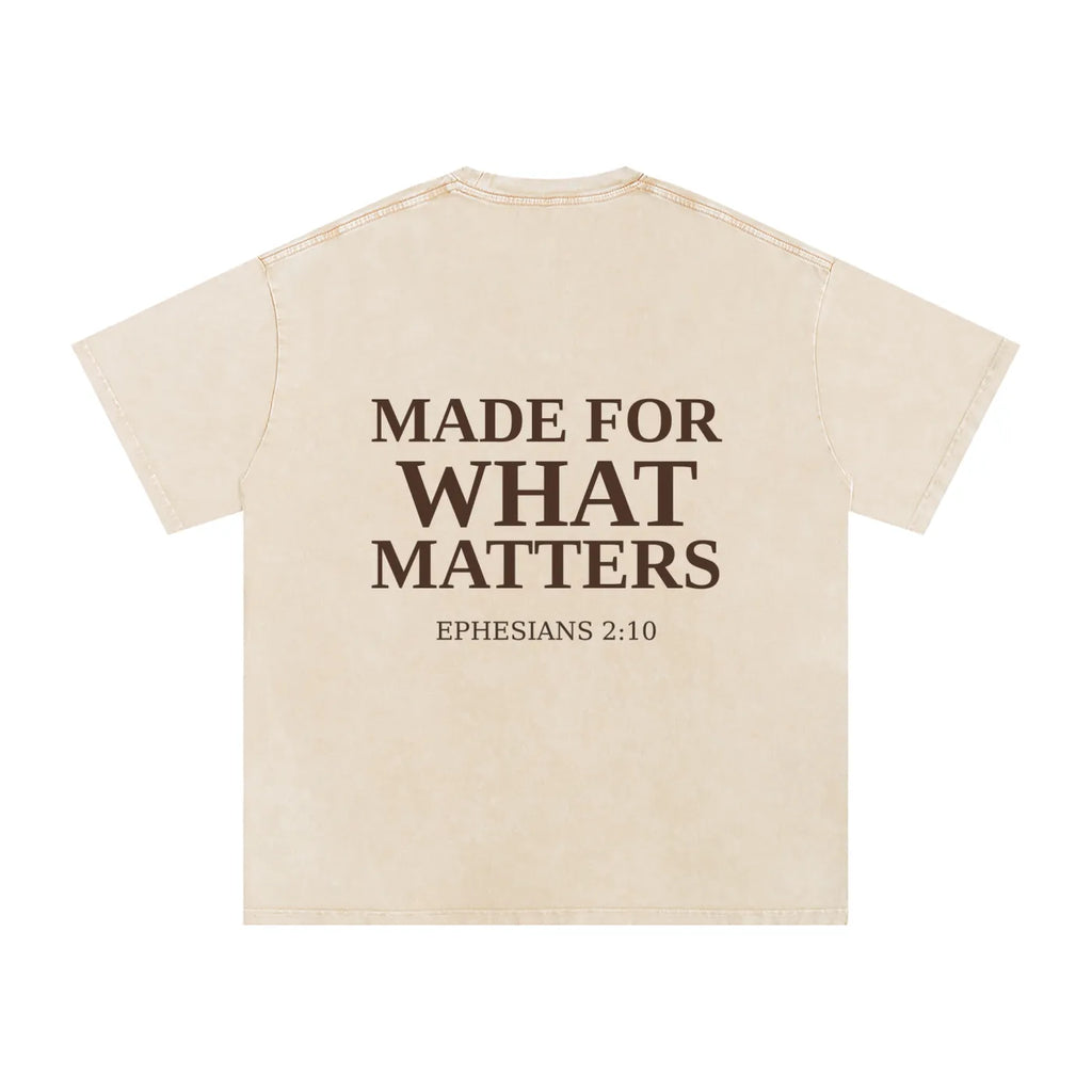 Made For What Matters Snow Washed Oversized Cotton T-Shirt