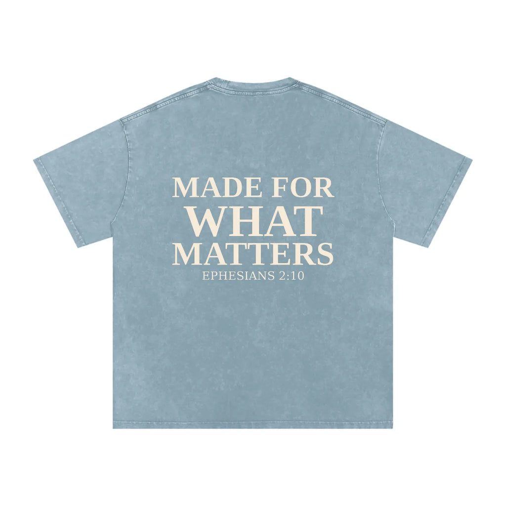 Made For What Matters Snow Washed Oversized Cotton T-Shirt