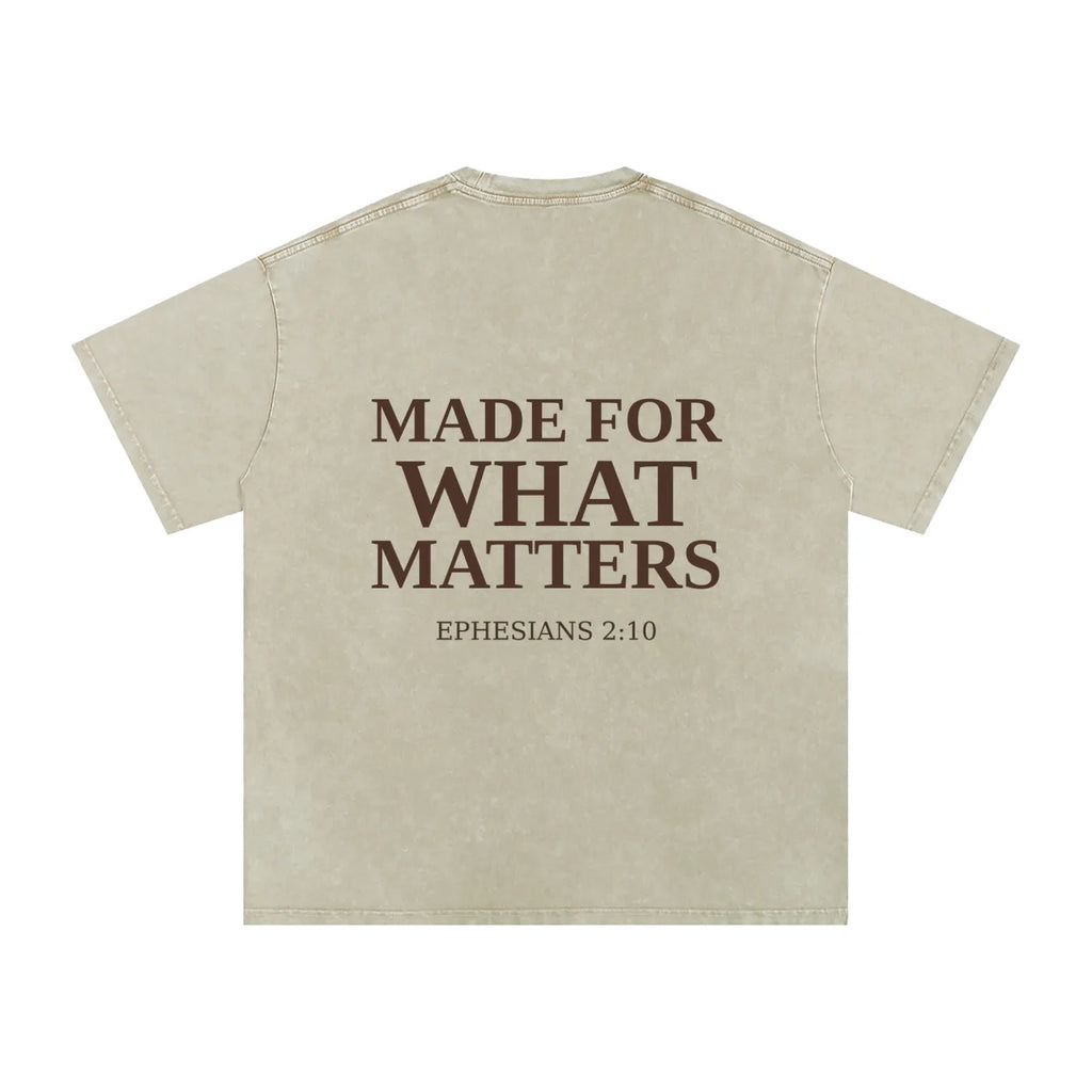 Made For What Matters Snow Washed Oversized Cotton T-Shirt